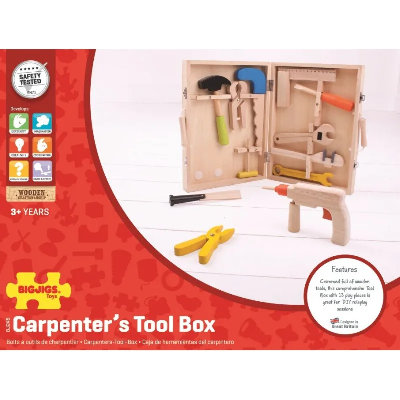Bigjigs Toys Drevený kufrík s náradím