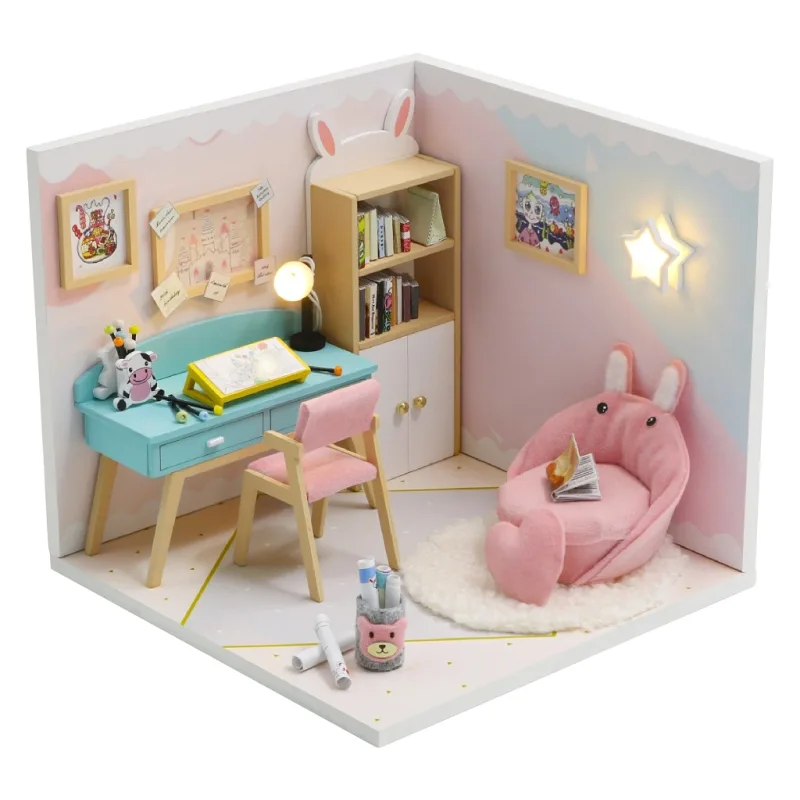 Dvěděti Miniatúra domčeka Študovňa
