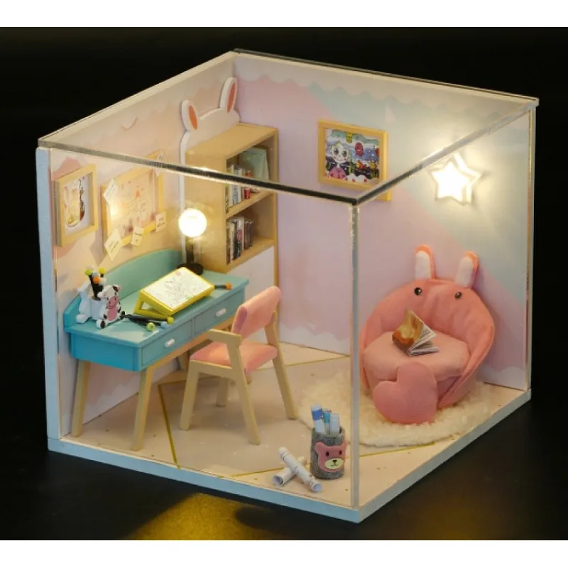 Dvěděti Miniatúra domčeka Študovňa