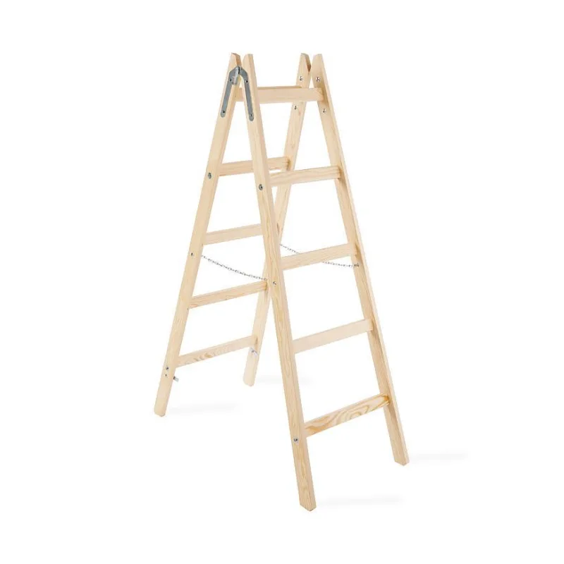 Drevený rebrík Strend Pro, 2x5 priečky, 1,60 m, 150 kg