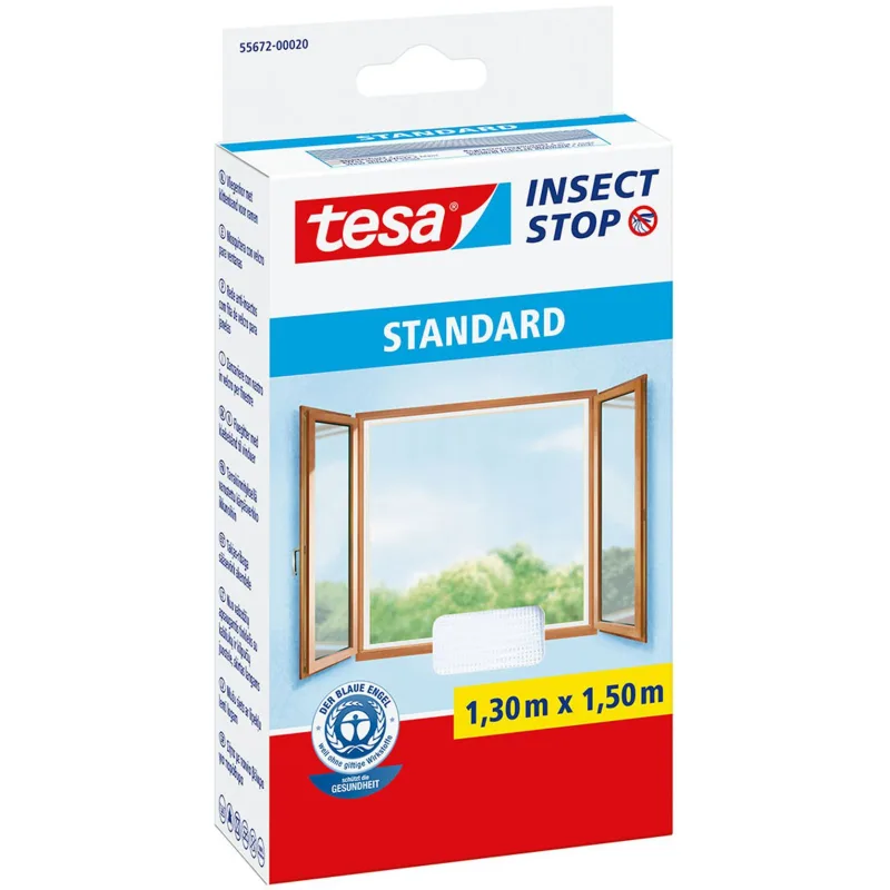 Sieť proti hmyzu tesa Standard, biela, 1500 mm, L-1,5 m