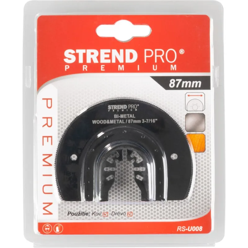 Pílový list Strend Pro RS-U008 – polkruh, 87 mm, na multibrúsku