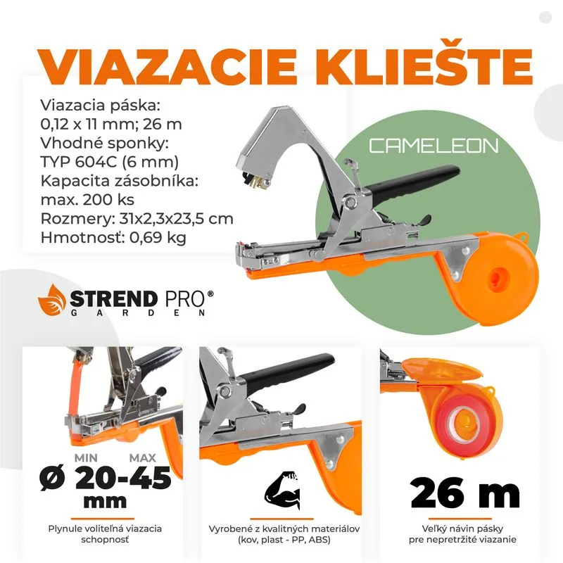 Viazacie kliešte na vinič, hrozno a iné rastliny Cameleon SP500