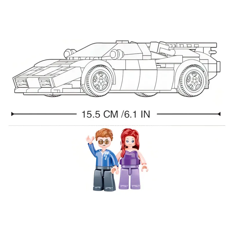 Sluban Model Bricks M38-B1098 Taliansky športový automobil