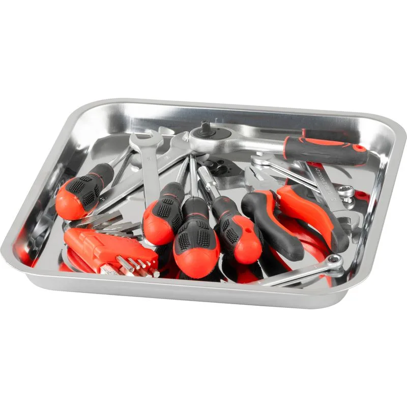 Miska Strend Pro magnetická, štvorcová, nerezová, 270×292 mm
