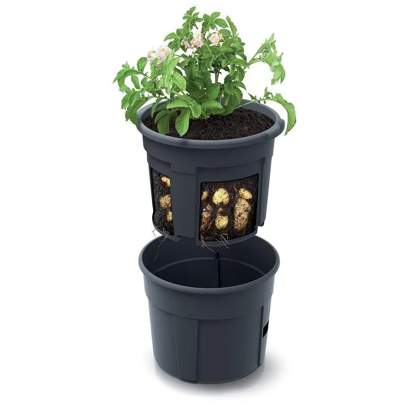 Kvetináč na pestovanie zemiakov POTATO Grower – 392x316 mm, antracit