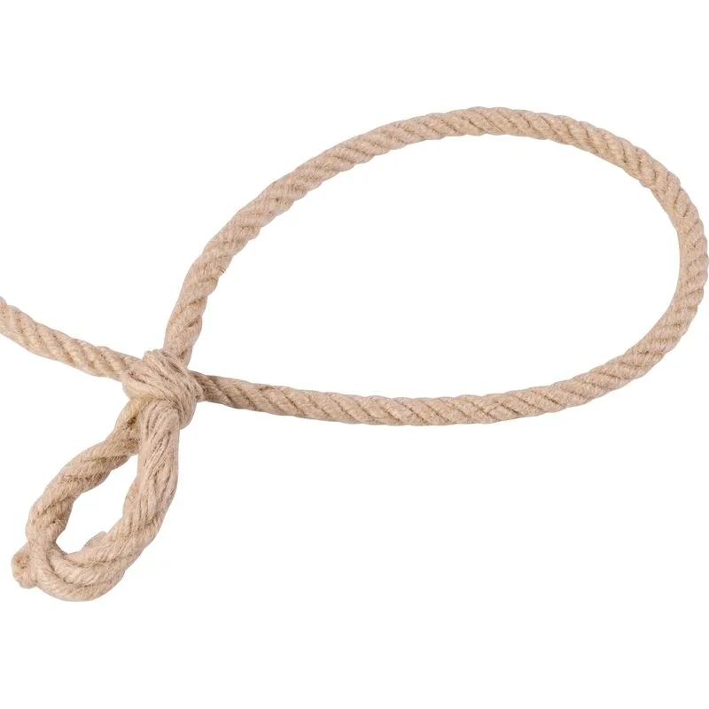 Oprat jutový, 10 m, 12 mm, jutové lano s okom