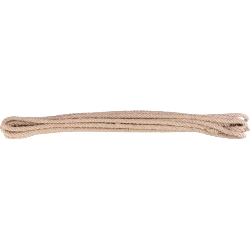 Oprat jutový, 10 m, 12 mm, jutové lano s okom