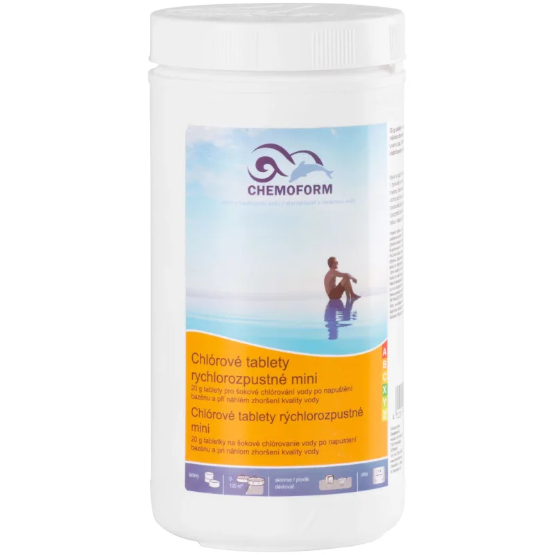 Chlór Chemoform 0504, 20 g, tablety, rýchlorozpustné, 1 kg