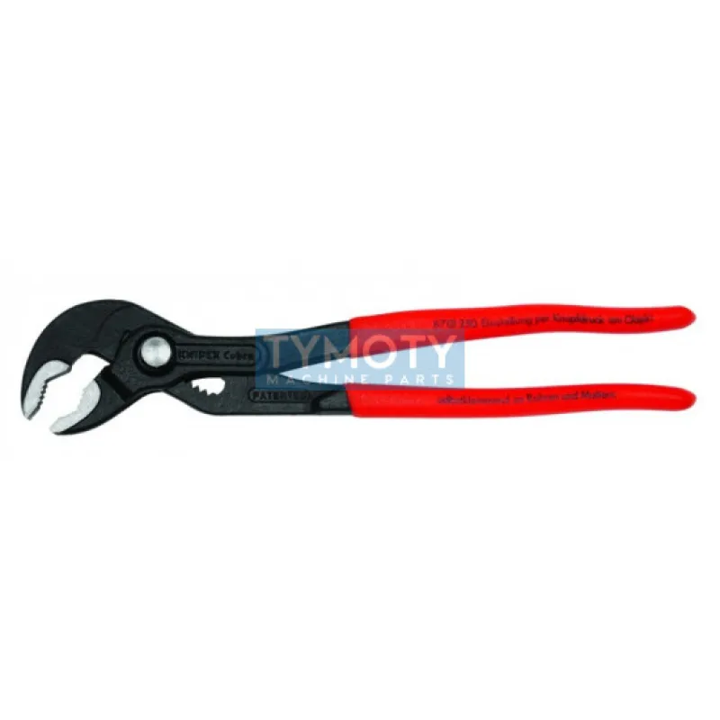 KNIPEX 87 01 560 Cobra® XXL Kliešte na rúrky 120 mm a matice 115 mm, potiahnuté plastom, fosf. na šedo