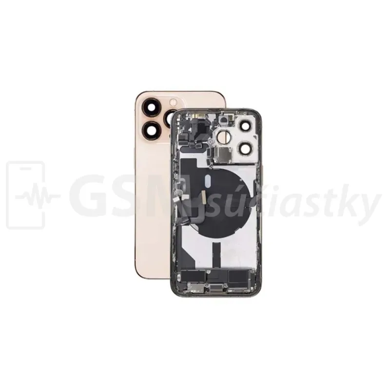 iPhone 13 Pro - Zadný Housing s Malými Dielmi - Zlatý