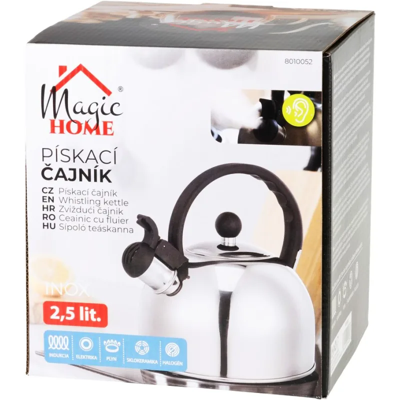 Čajník MagicHome, pískací, 2500 ml