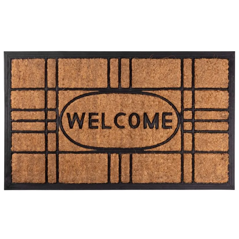 Rohožka pred dvere Welcome – 45x75 cm, hnedá