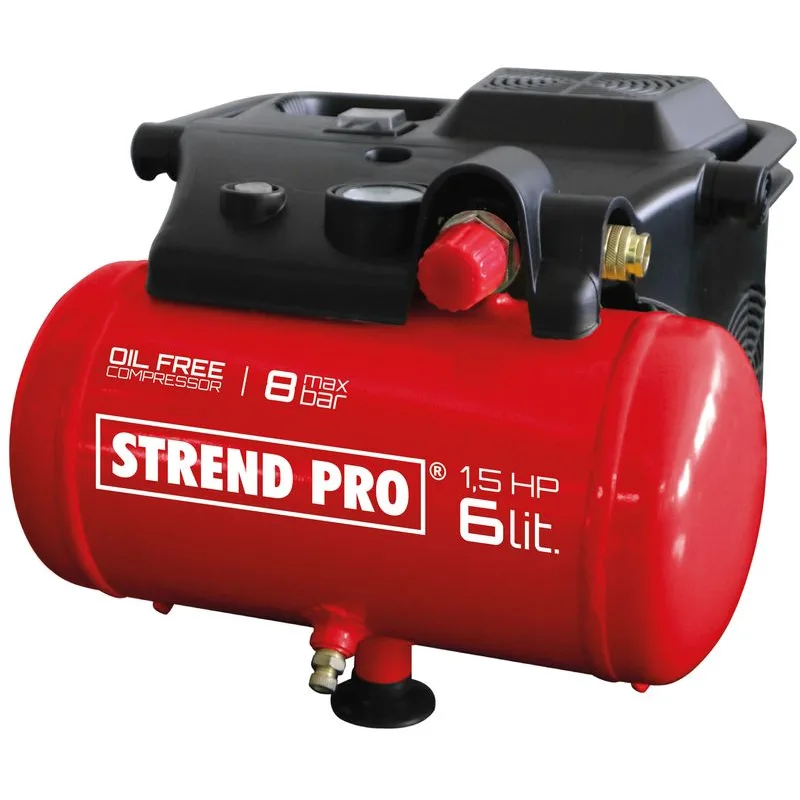 Kompresor Strend Pro BOF1506, bezolejový, 1,1 kW, 6 litrov