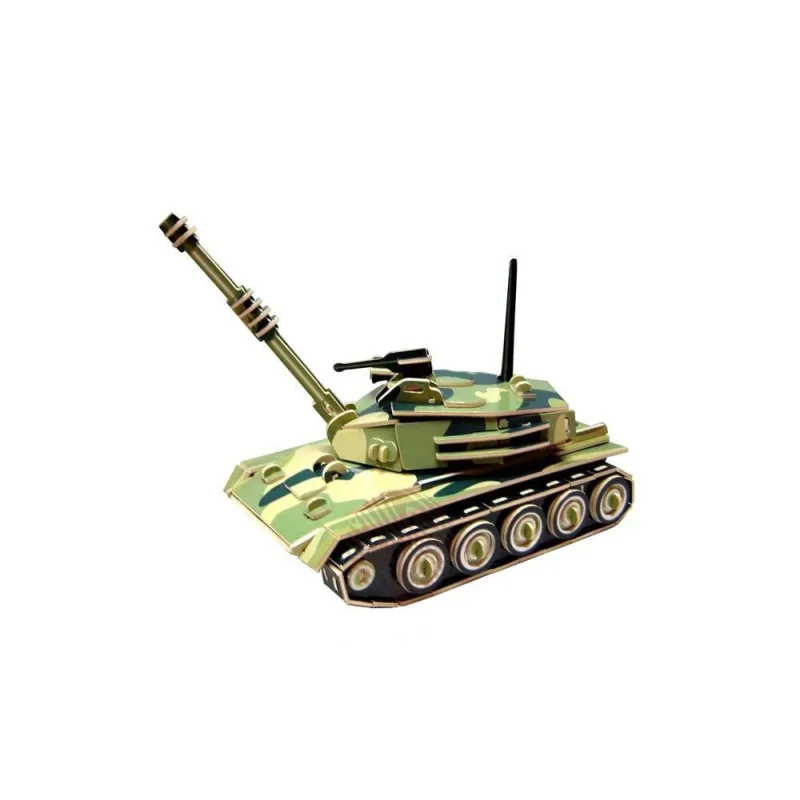 Woodcraft Drevené 3D puzzle Tank farebný PC050