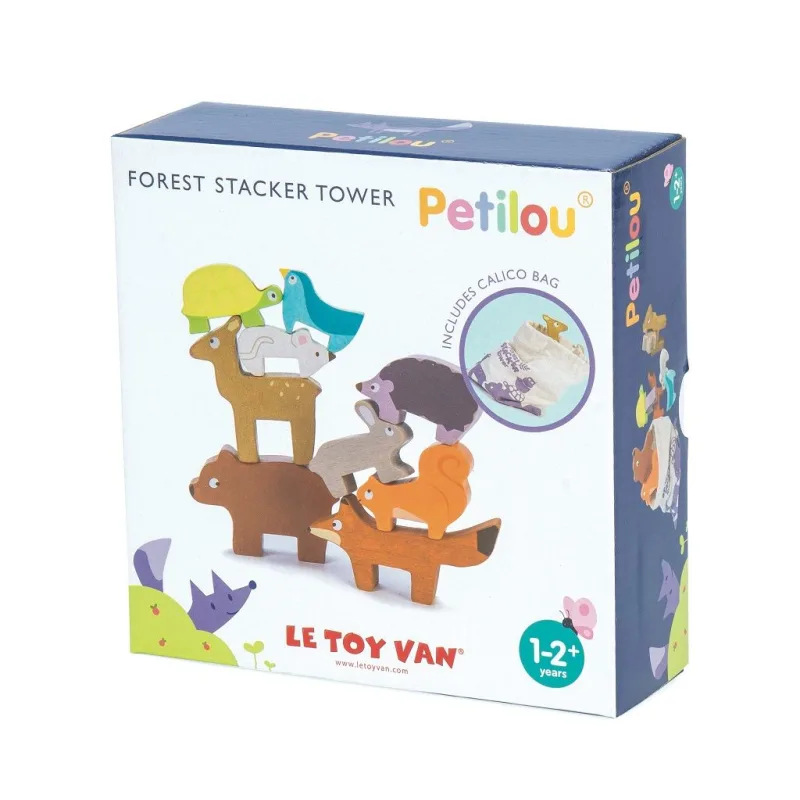 Le Toy Van Petilou - Skladacia veža zvieratká