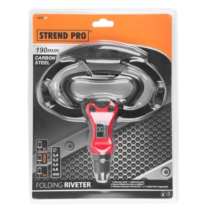 Kliešte Strend Pro HRT61, nožnicové, 190 mm, nitovacie