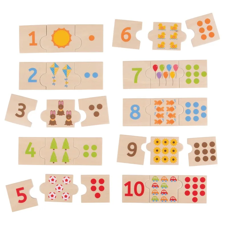 Bigjigs Toys Edukatívne puzzle Počítanie