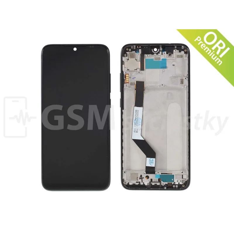 Xiaomi Redmi Note 7 - LCD displej + Dotykové sklo Farba: Čierna + rám