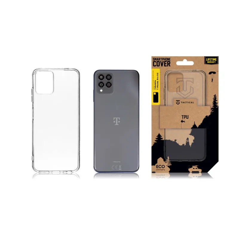 Tactical TPU Kryt pre T-Mobile T Phone Pro 5G Transparent