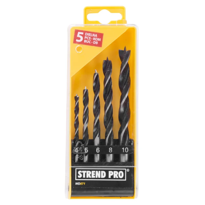 Sada vrtákov do dreva Strend Pro WD071 – 5 dielna, 4-10 mm