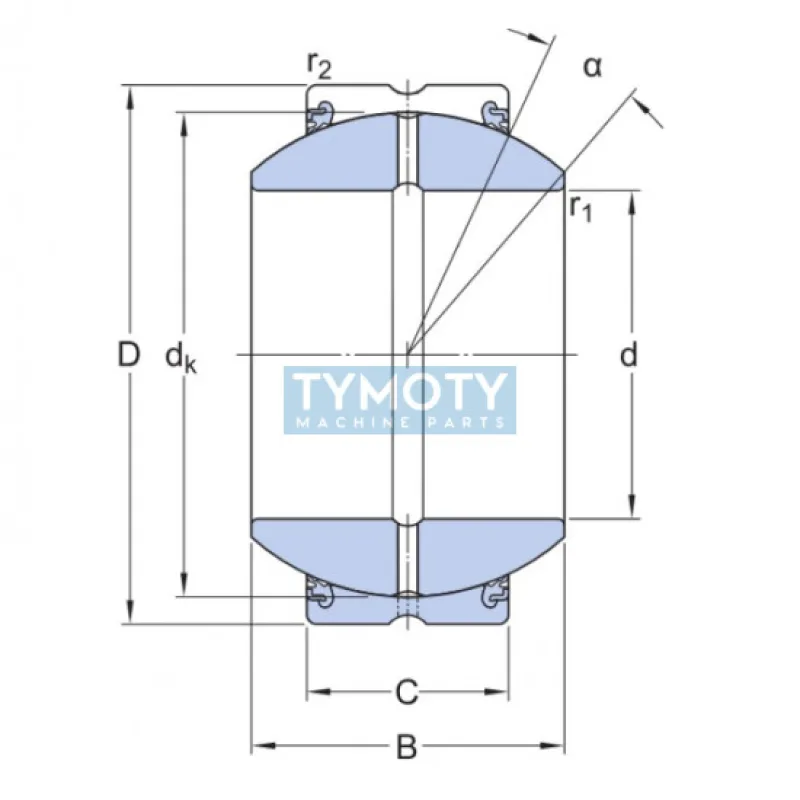 SKF GEH 70 ESX-2LS kĺbové ložisko oceľ/oceľ