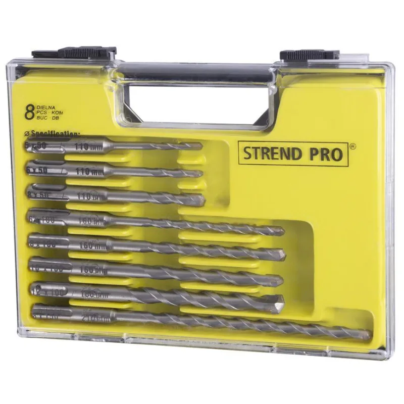 Sada vrtákov STREND PRO SD051, 8 dielna, SDS+