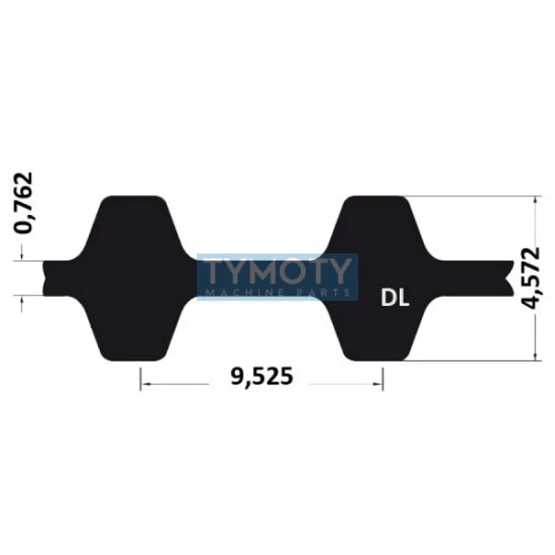Remeň ozubený 540 DL 075 (19,05 mm) optibelt ZR