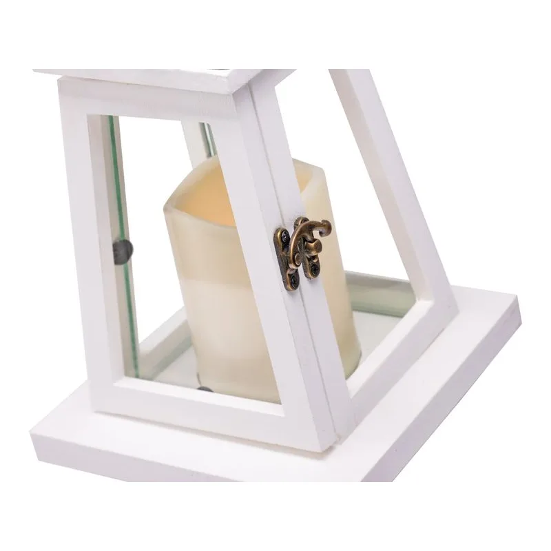 Lampáš MagicHome LW8823, 33 cm, LED, drevený, vintage štýl