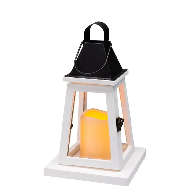 Lampáš MagicHome LW8823, 33 cm, LED, drevený, vintage štýl
