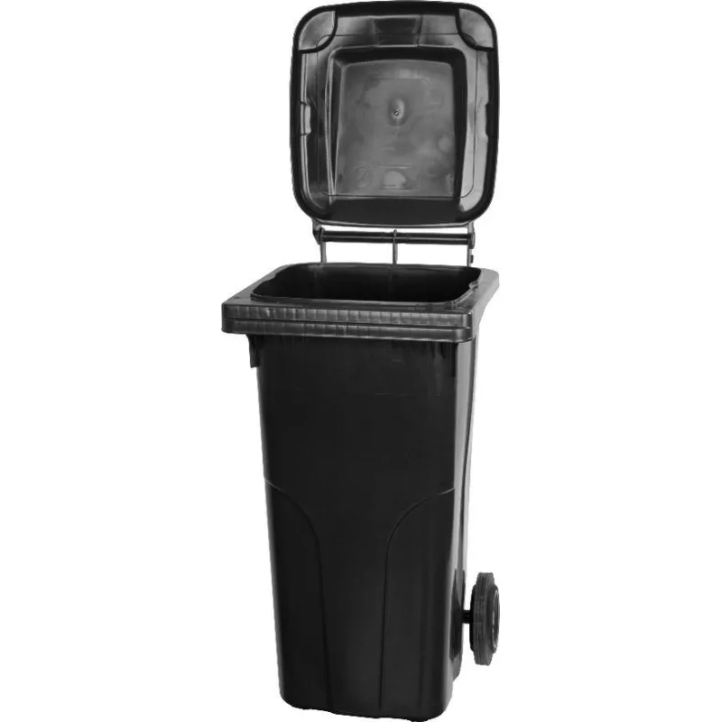 Smetná nádoba MGB 120 l, plastová, čierna, HDPE