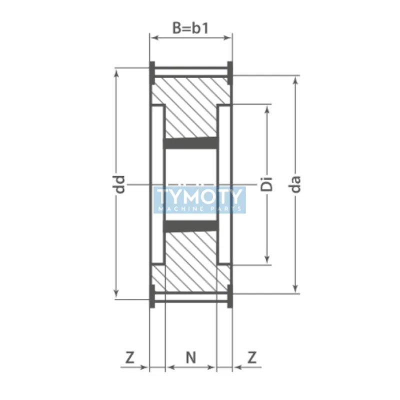 Remenica TB 60 8MDC 62 optibelt ZRS DC na Taper Lock