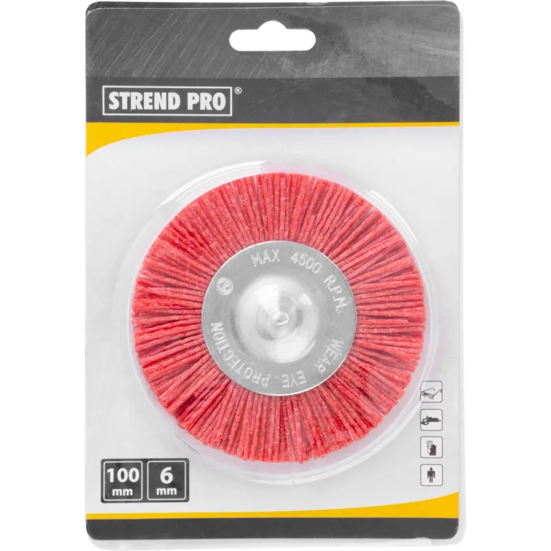 Kefa Strend Pro AWB-038, 100 mm, okružná, nylonová, so stopkou