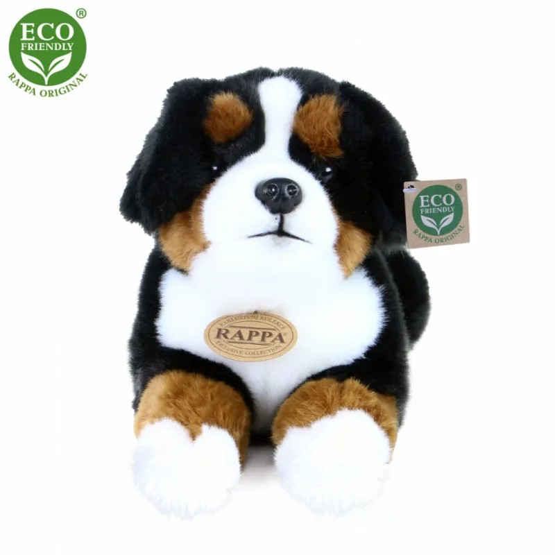 Plyšový bernský salašnícky pes ležiaci 30 cm ECO-FRIENDLY