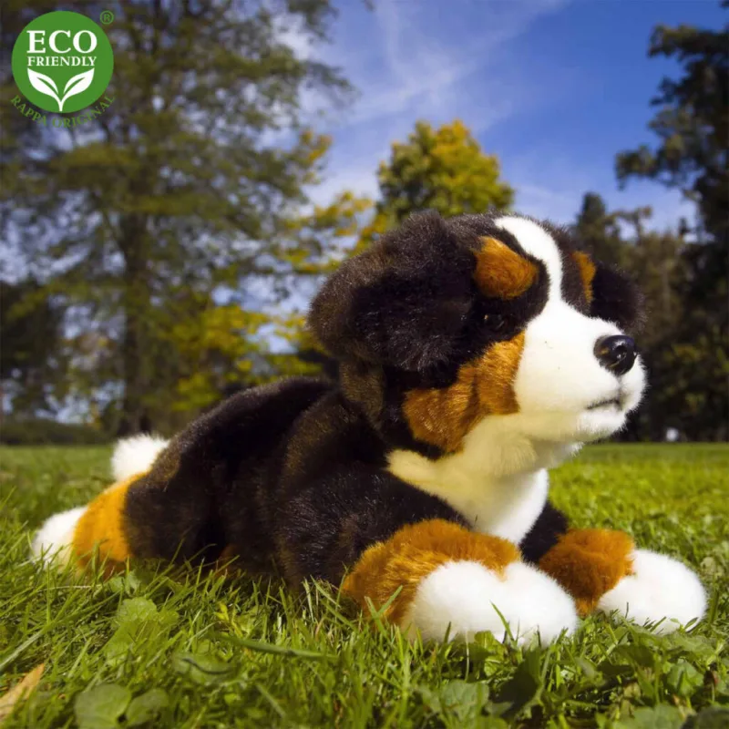Plyšový bernský salašnícky pes ležiaci 30 cm ECO-FRIENDLY