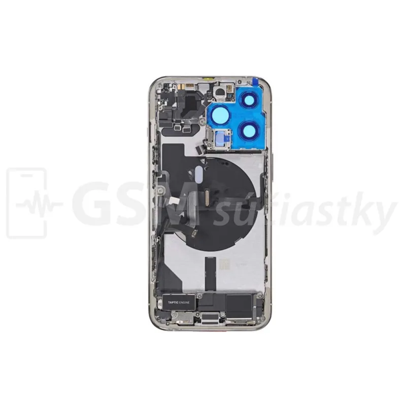 iPhone 13 Pro - Zadný Housing s Malými Dielmi - Biely