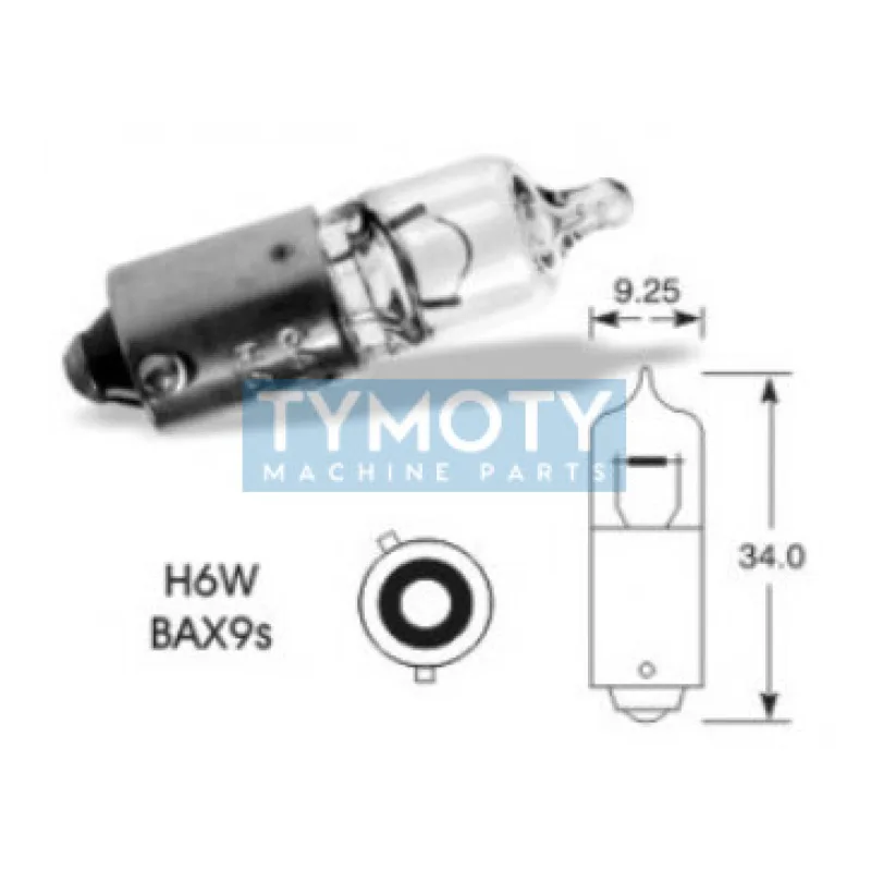 Žiarovka Elta 12V 6W BAX9s halogén