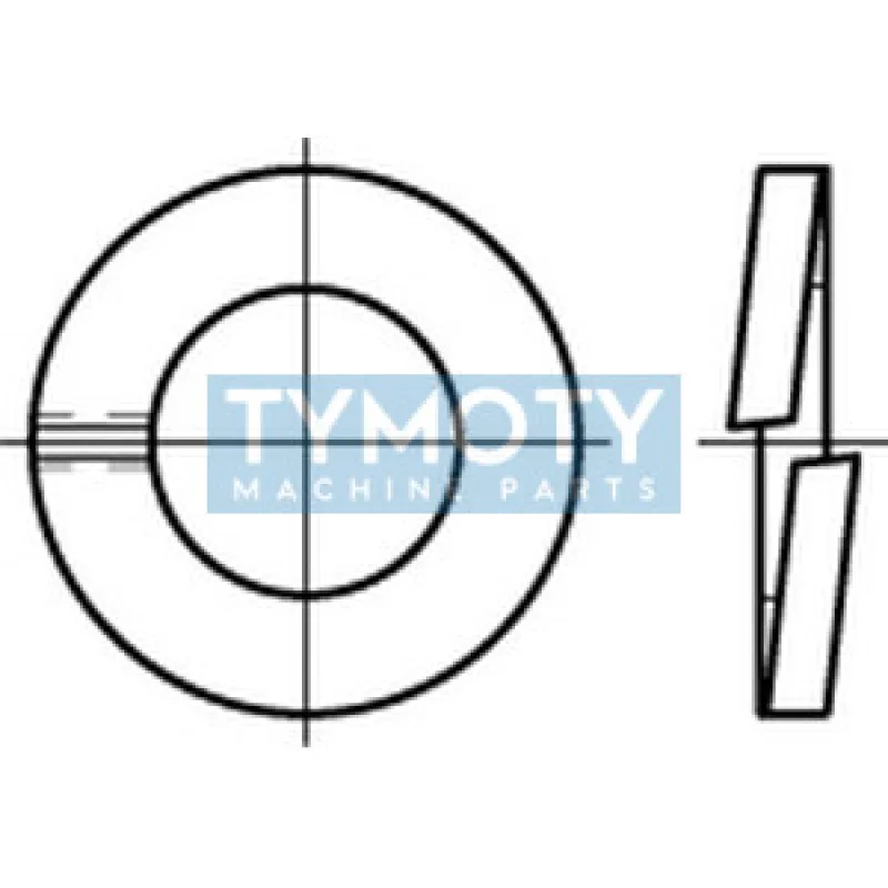 Podložka pružná DIN 127B M14 / 14,2 žiarový zinok
