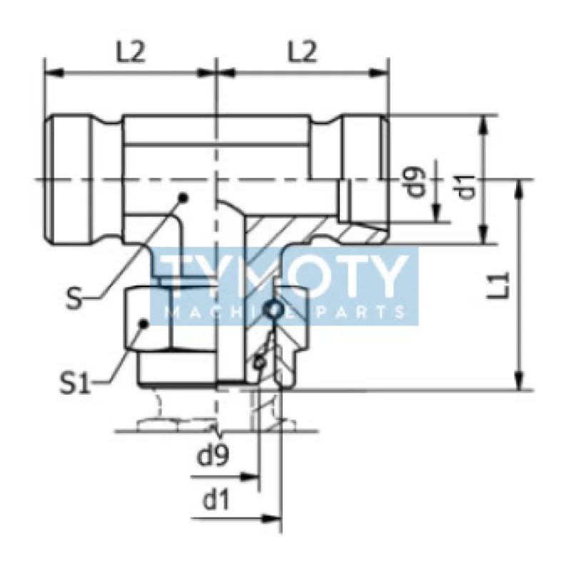 Spojka TSSO2 12L M18x1,5/M18x1,5 vz O-kr.