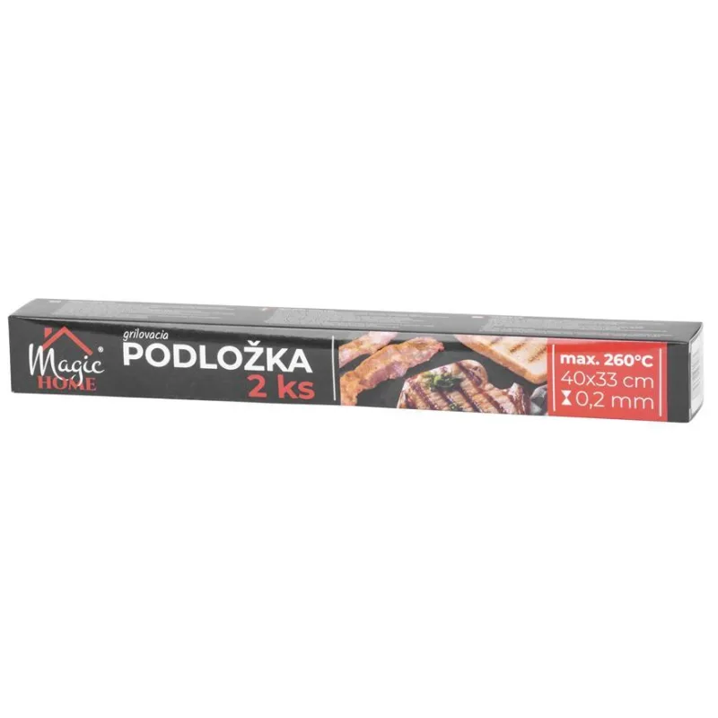 Grilovacia podložka MagicHome, 40×33 cm, teflónová, 2 ks