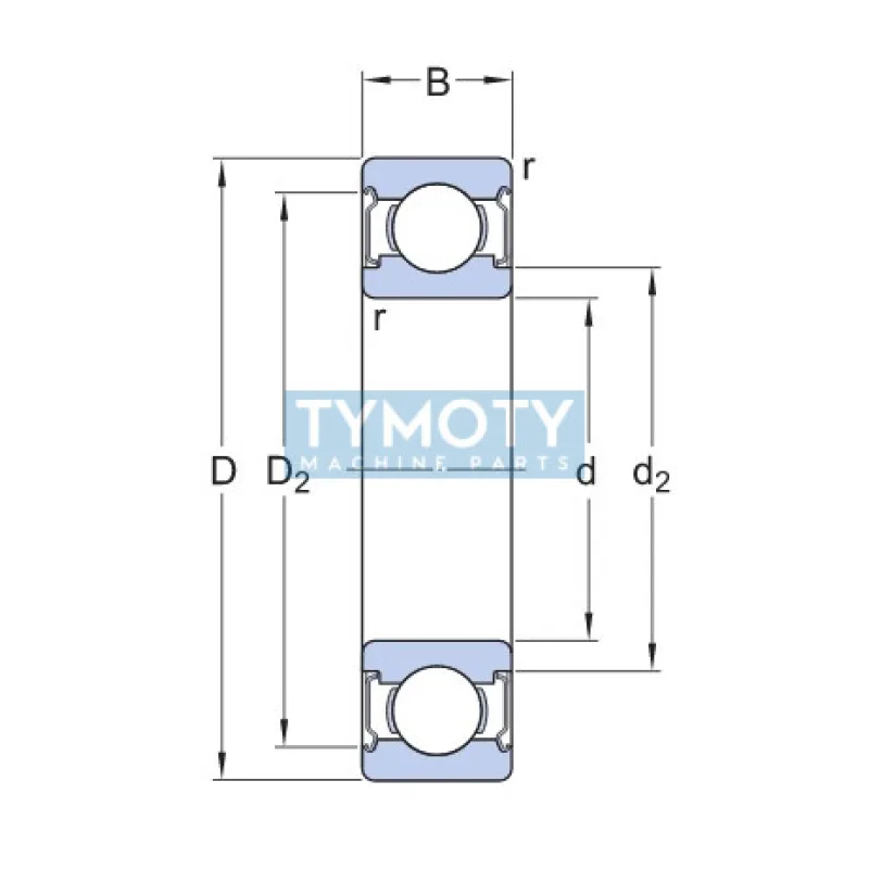 SKF W 6002-2Z nerezové guľkové ložisko