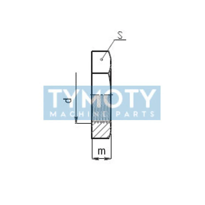 Matica nízka DIN 439B M26x1,50 MX 18L