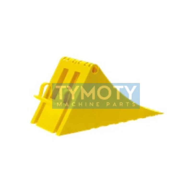 Klin kolesa zakladací 160mm plastový žltý