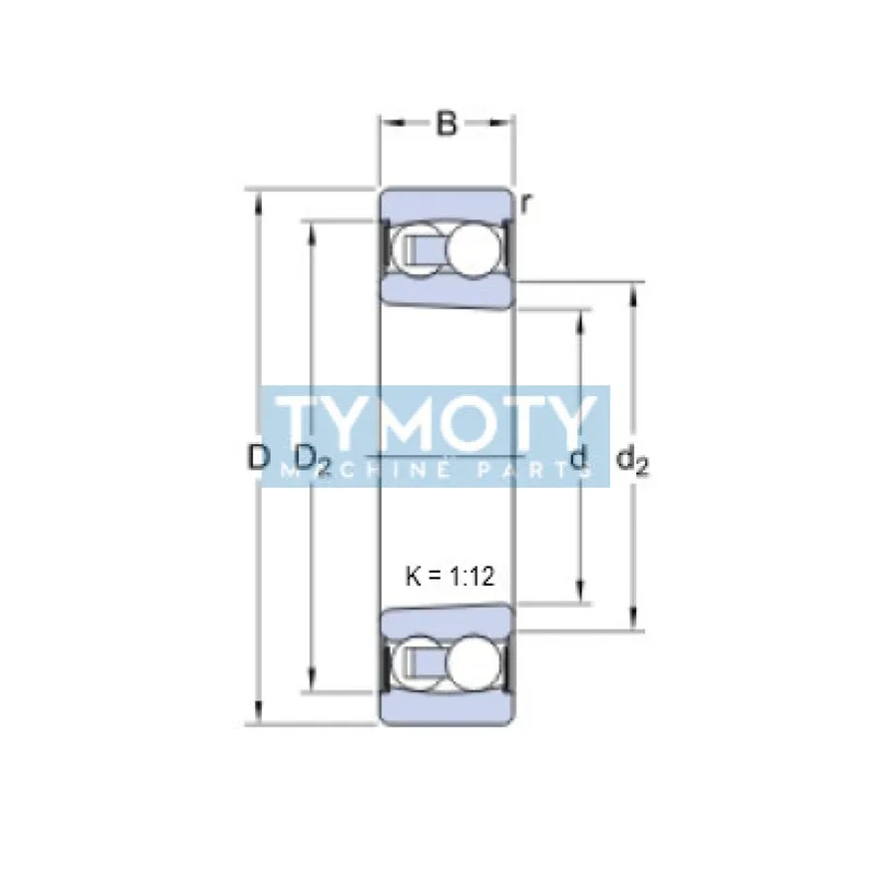 SKF 2213 E-2RS1KTN9/C3 naklápacie guľkové ložisko