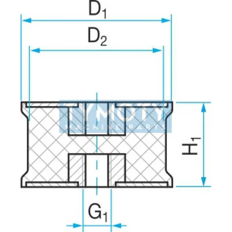 Silentblok SP3 - 40x35/28 M10/M10