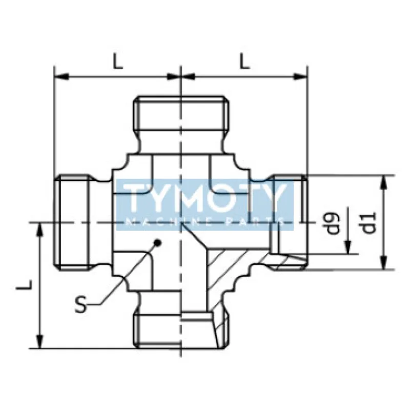 Spojka KS2 6L 4xM12x1,5