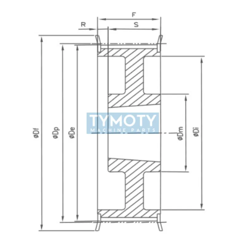 Remenica TB 44 H 200 optibelt ZRS na Taper Lock