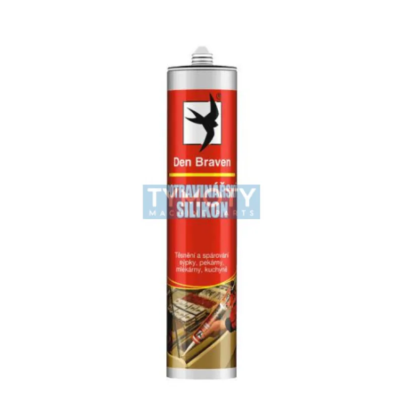 Den Braven Potravinársky silikón - 280 ml transparentný, kartuša _30816RL