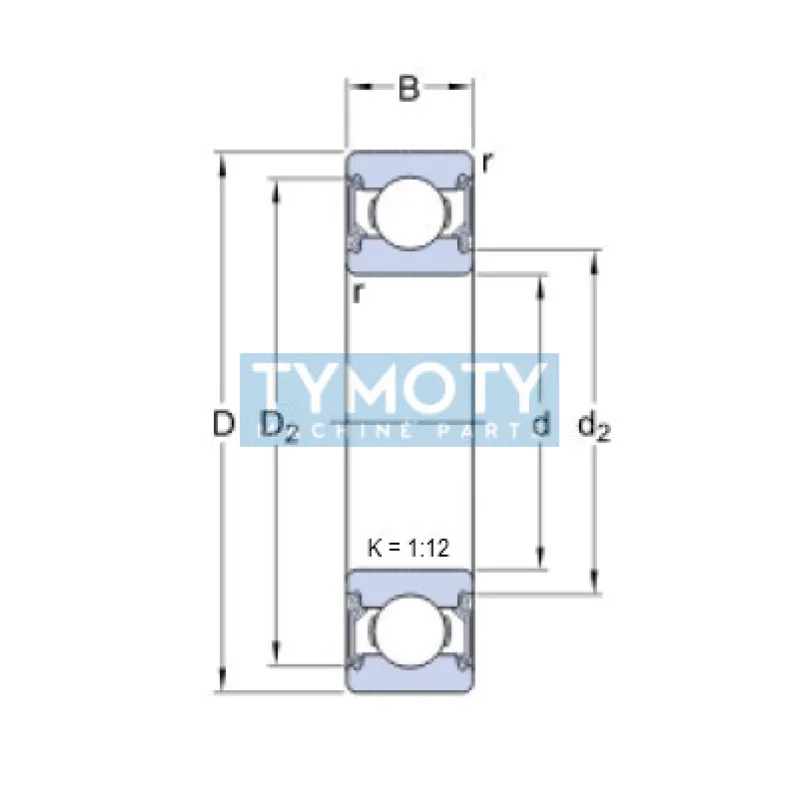 SKF 6205-2RSHK guľkové ložisko