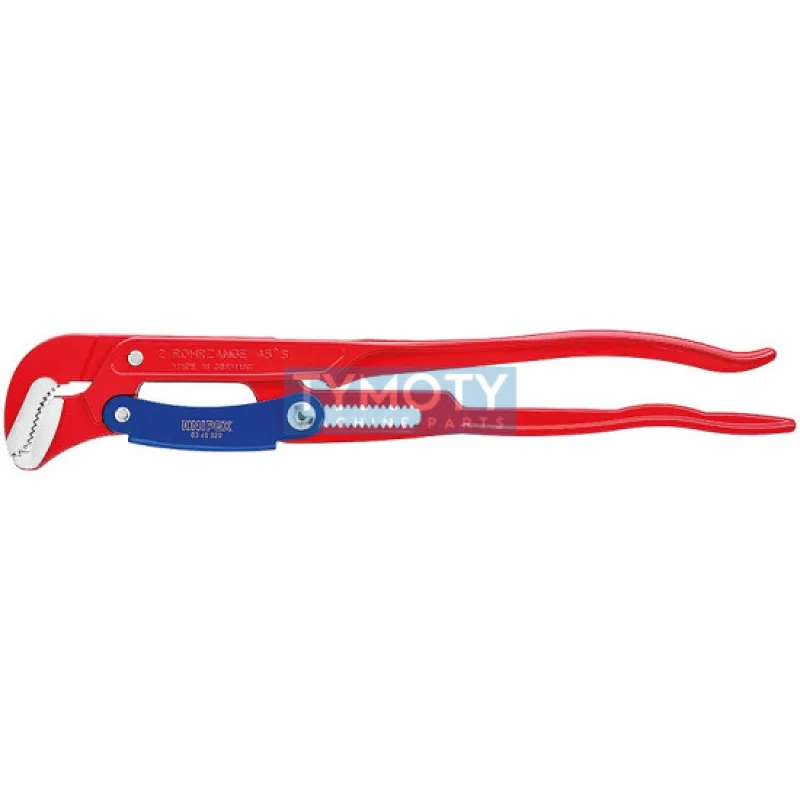 KNIPEX 83 60 020 Hasák s čeľusťami v tvare "S" s rýchlym nastavením, striekané červenou farbou
